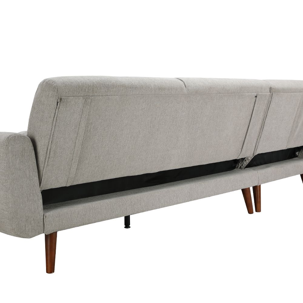 Sofa Giường Polyester HANA Màu Xám
