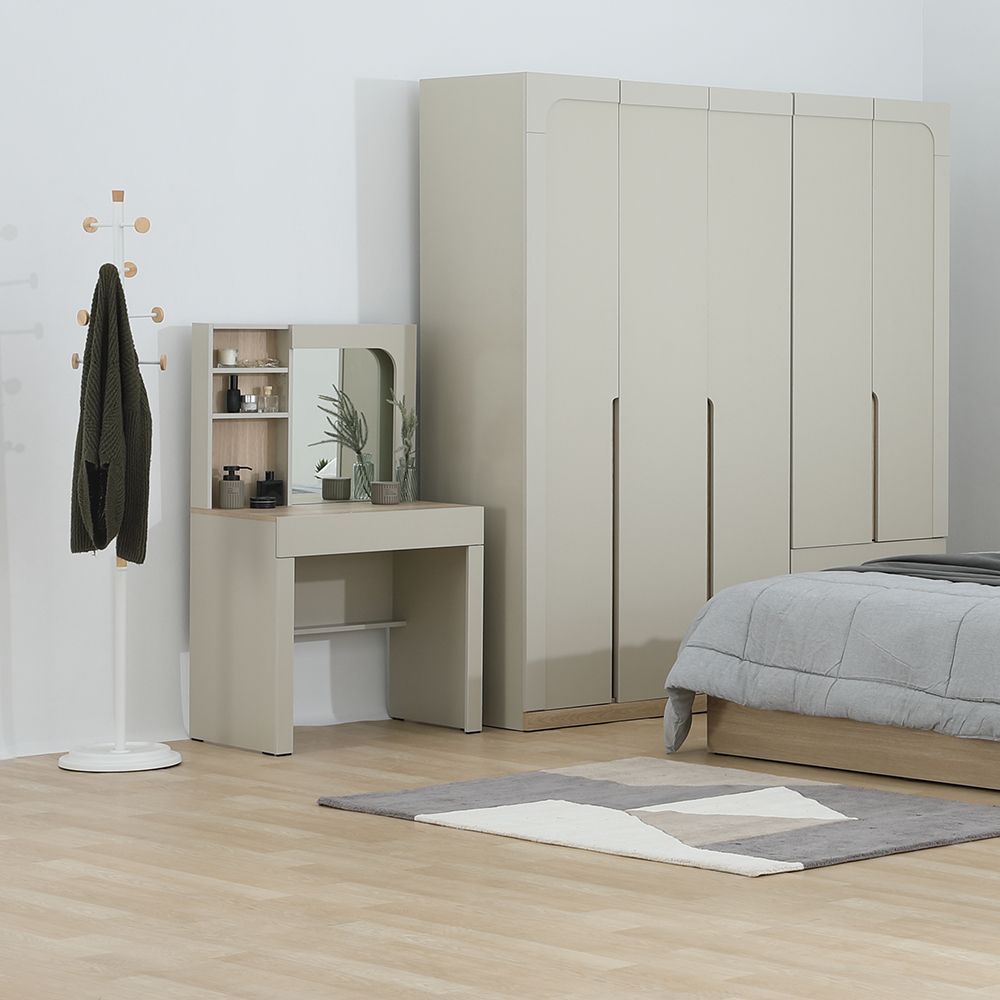 Bàn Trang Điểm Gỗ Công Nghiệp MELBOURNE Màu Sa Thạch