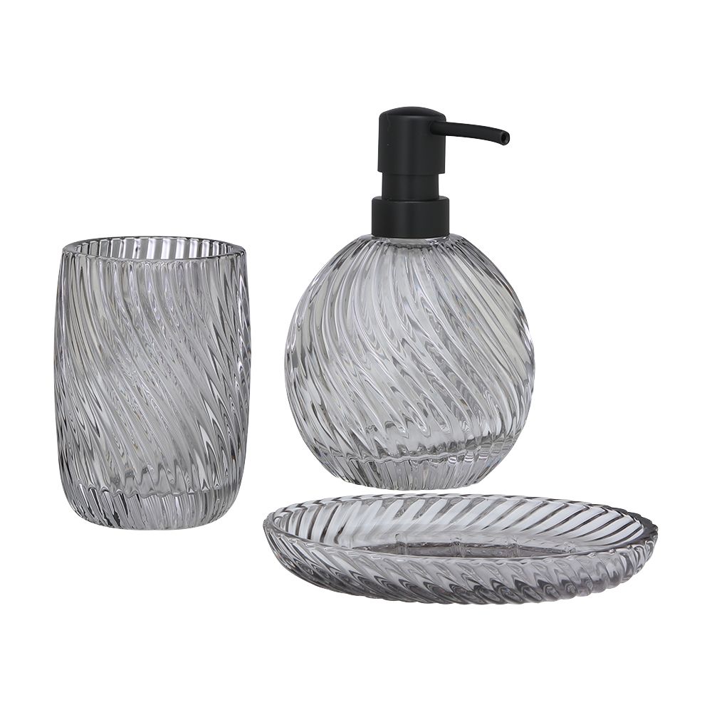Bình Đựng Xà Phòng Thủy tinh CLASSY Màu Xám
