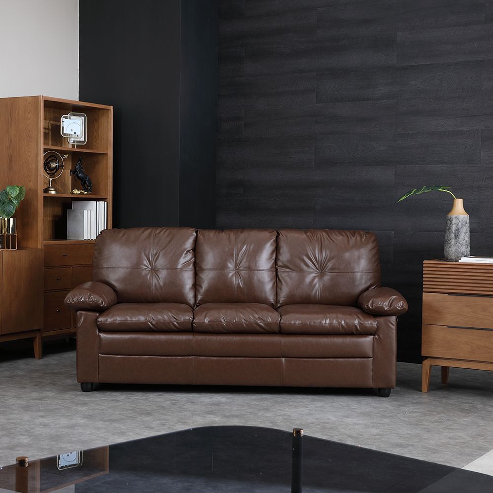 Sofa Băng Da PVC AUGUSTA Màu Nâu