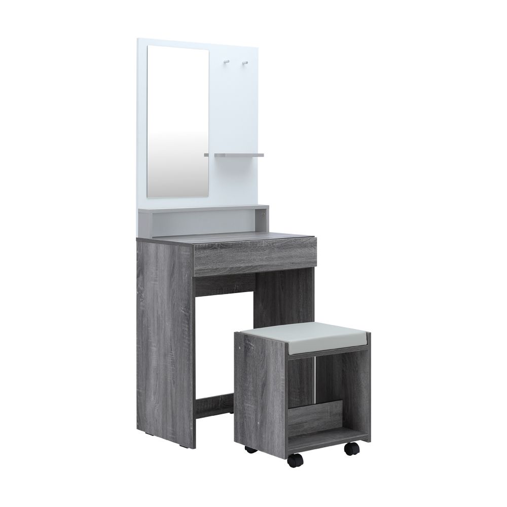 Bàn Trang Điểm Gỗ Công Nghiệp MINIO Màu Xám