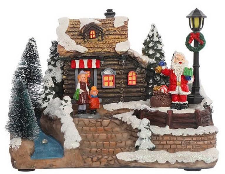 Ngôi nhà giáng sinh 18x12xH16cm