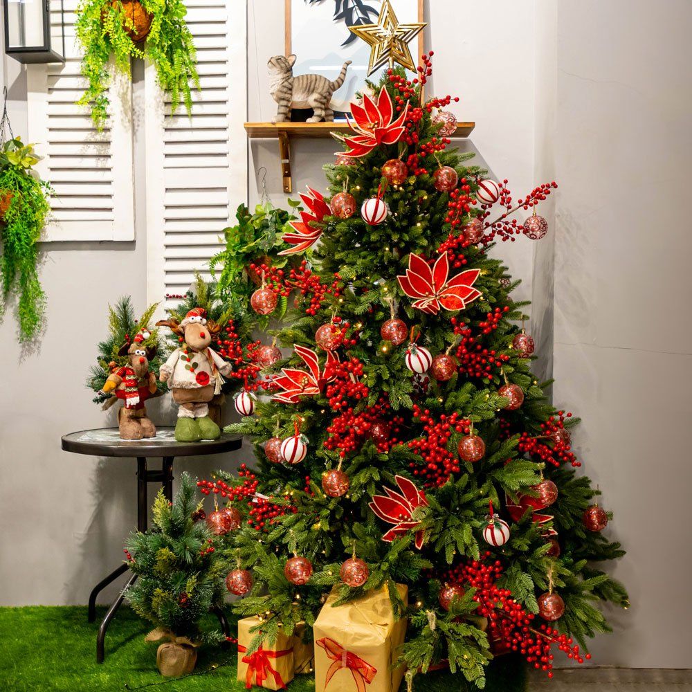 Cây Thông PE 3 Loại Lá - Cây Tự Động 200cm