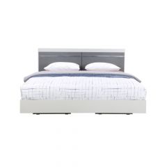 Giường Ngủ Gỗ Công Nghiệp ESTIMA Màu Xám Nhạt 5ft(W170 x D211.2 x H100.6 Cm)