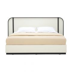 LAURENT Bed 6 ft. slat IV/BK