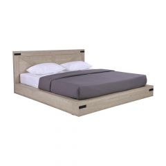 Giường Ngủ Gỗ Công Nghiệp BERLIN Màu Nâu 5Ft (W153xD198Cm)