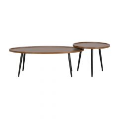 Ovalo Nesting Table 2 Pcs. Walnut