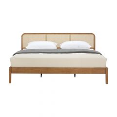 Giường Ngủ Gỗ Cao Su TAKAYAMA Màu Nâu 5Ft (W153xD198Cm)