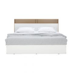 Giường Ngủ Gỗ Công Nghiệp CARNATION/P Màu Trắng 6Ft (W190xD215Cm)