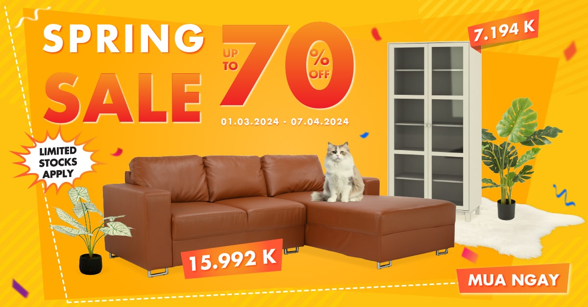 SPRING SALE rộn ràng - Ưu đãi vàng up to 70%