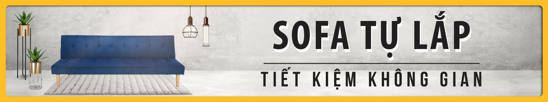sofa tự lắp - tiết kiệm không gian