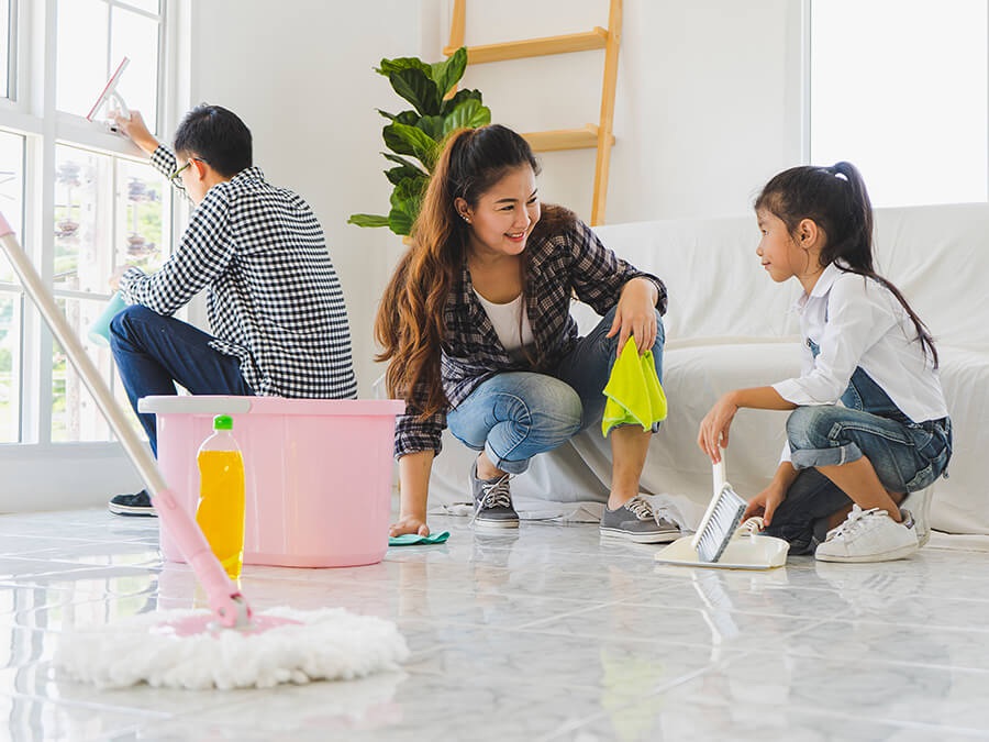 Dọn dẹp nhà cửa để đón năm mới may mắn