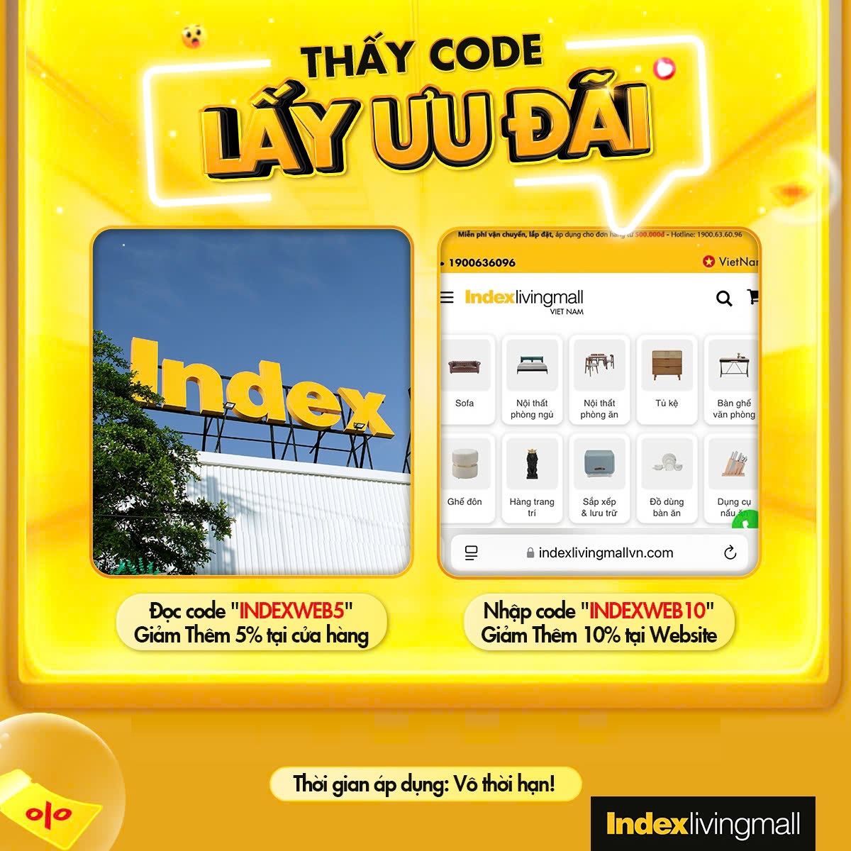 Hình ảnh chương trình khuyến mãi Index Living Mall